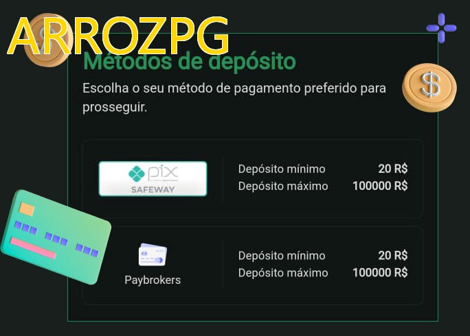 O cassino ARROZPGbet oferece uma grande variedade de métodos de pagamento